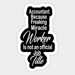 Accountant Sticker